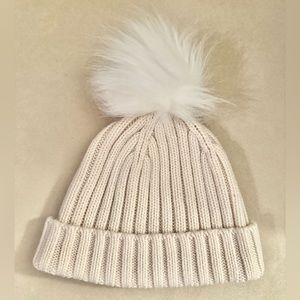 J.Crew Ribbed Pom-Pom Beanie NWT